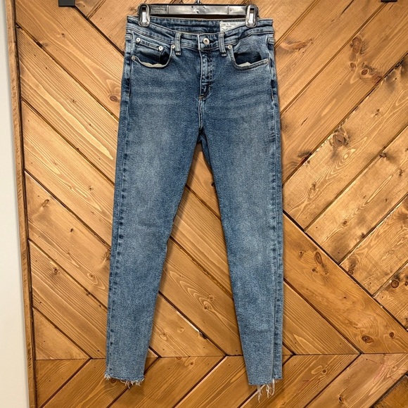 Rag & Bone Classic Blue Denim Skinny Jeans Size 28 - Picture 1 of 5